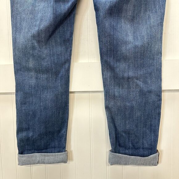 Judy Blue Jeans Womens 7/28 Blue Boyfriend Midrise Denim Distressed Medium Wash - Picture 6 of 12